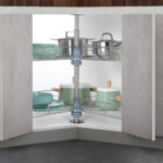 Tourniquet pour caisson d’angle 1/4 Chromé – 70 CM