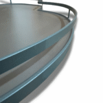 plateau coulissant angle cuisine noir mat