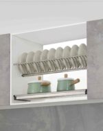 Égouttoir encastrable caisson haut 60cm  ~ 90 CM Inoxydable – Range assiettes et verres – Image 2