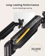 Support double pour Moniteur & PC bureau | Pivotable 360° à ressort Premium – Image 4