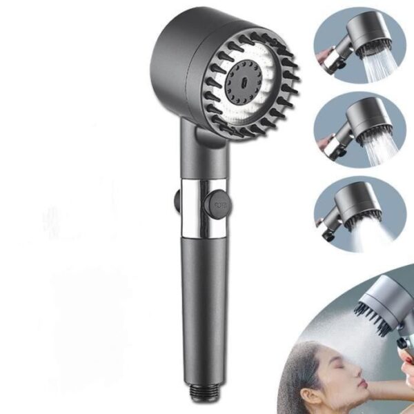 Pommeau de Douche Haute Pression 3 Modes – Économique & Anti-Calcaire