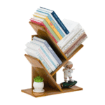 Étagère décorative en bois MDF – Finition naturelle et design élégant