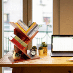 Étagère décorative en bois MDF – Finition naturelle et design élégant – Image 2