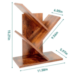 Étagère décorative en bois MDF – Finition naturelle et design élégant – Image 3