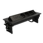 Bloc multiprise escamotable motorisé – 3 Prises + USB + Type-C